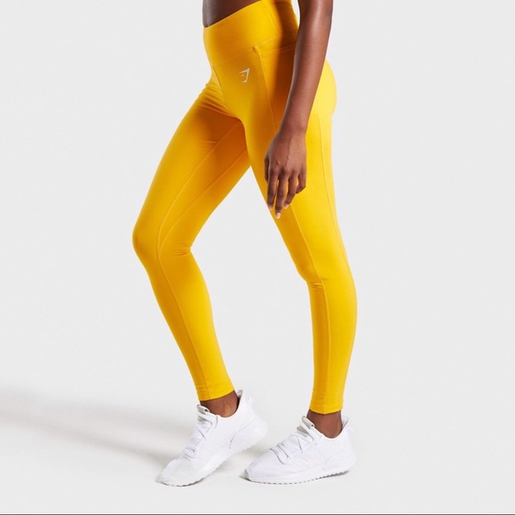 Gymshark Pants - Gymshark Dreamy Leggings 2.0 in Citrus Yellow